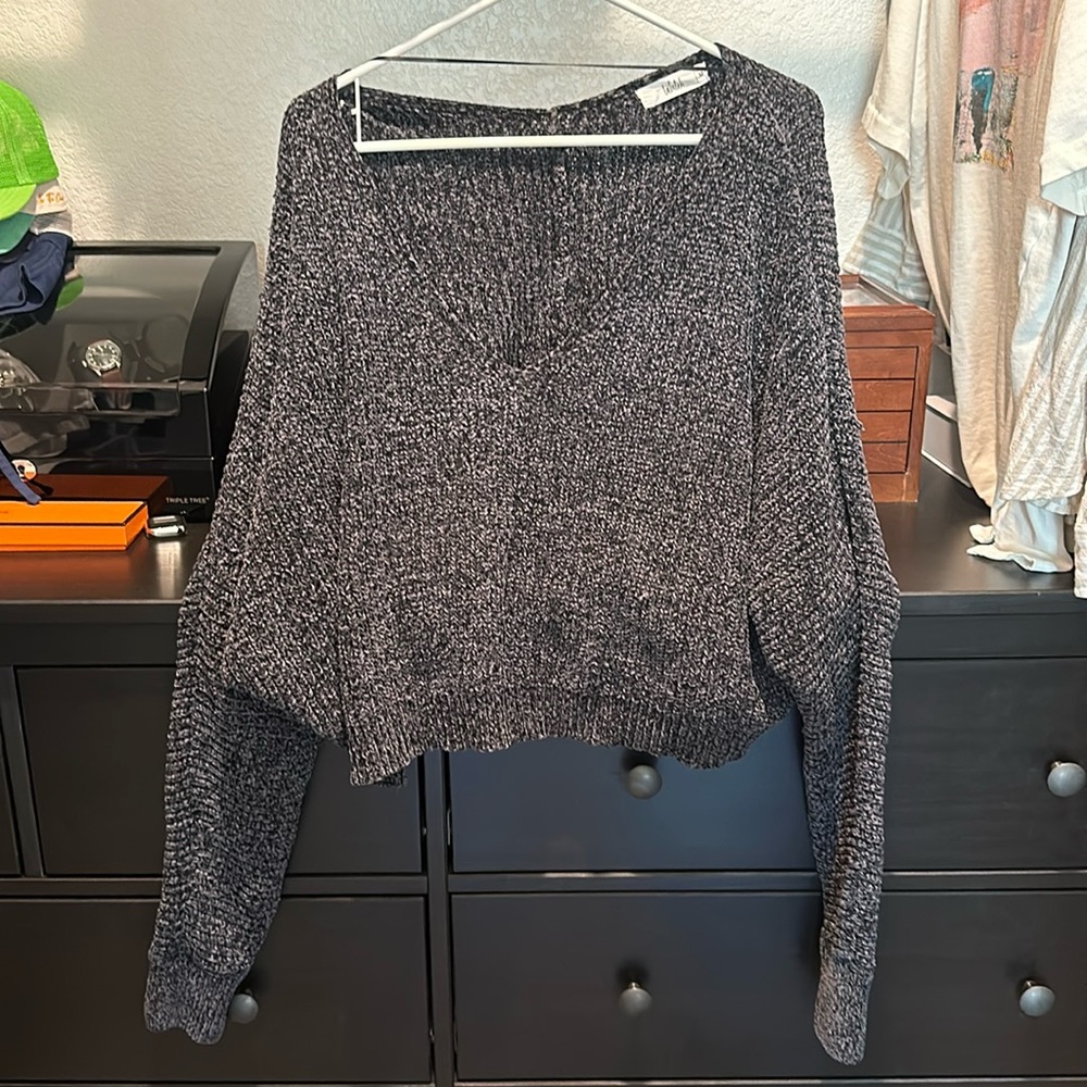 Talulah, Oversized Cropped Knit Sweater